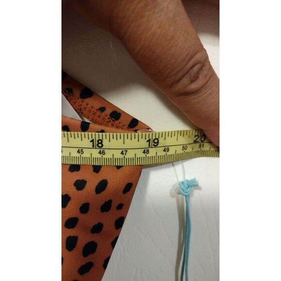 NWT Kona Sol Brown spotted Ruched full coverage swimsuit - Picture 7 of 8